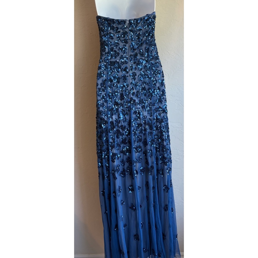 Vintage Y2K Cache Strapless Sequin Mermaid Gown 8 Formal Dress Romantic Tulle - Picture 10 of 11